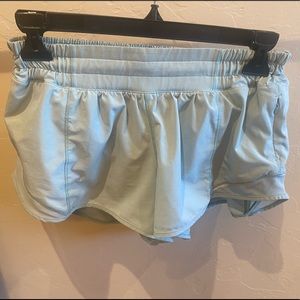 Light Blue Lululemon Hotty Hot Shorts